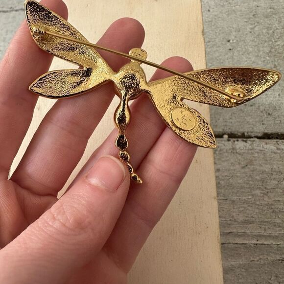 Vintage Kenneth Lane Avon Dragonfly Brooch - Picture 7 of 7